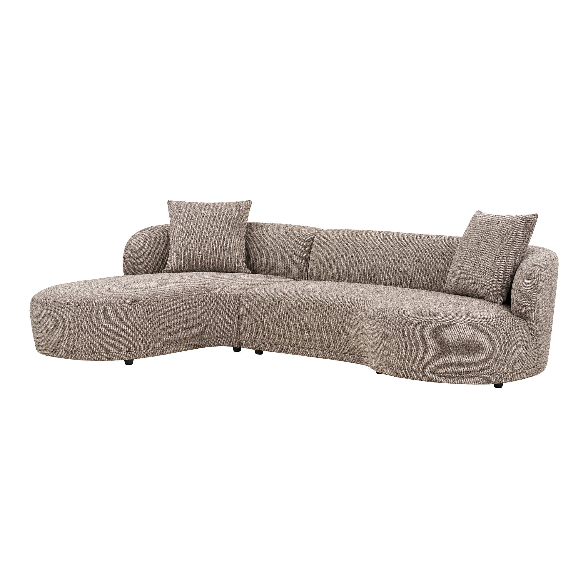 Kingston Lounge sofa med 2 puder, venstrevendt, brun, HN1299 - Billede 2