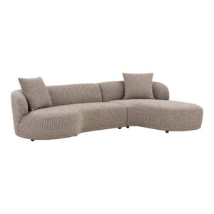 Alternative view of Kingston Loungesofa med 2 puder, højrevendt, brun, HN1299