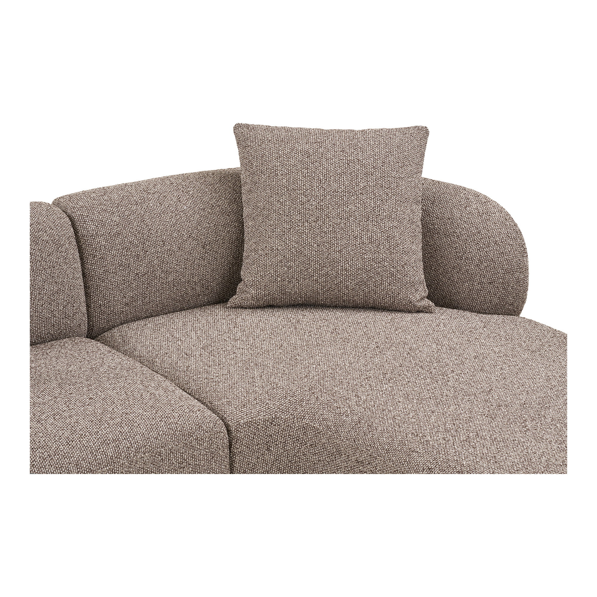 Kingston Loungesofa med 2 puder, højrevendt, brun, HN1299 - Billede 3