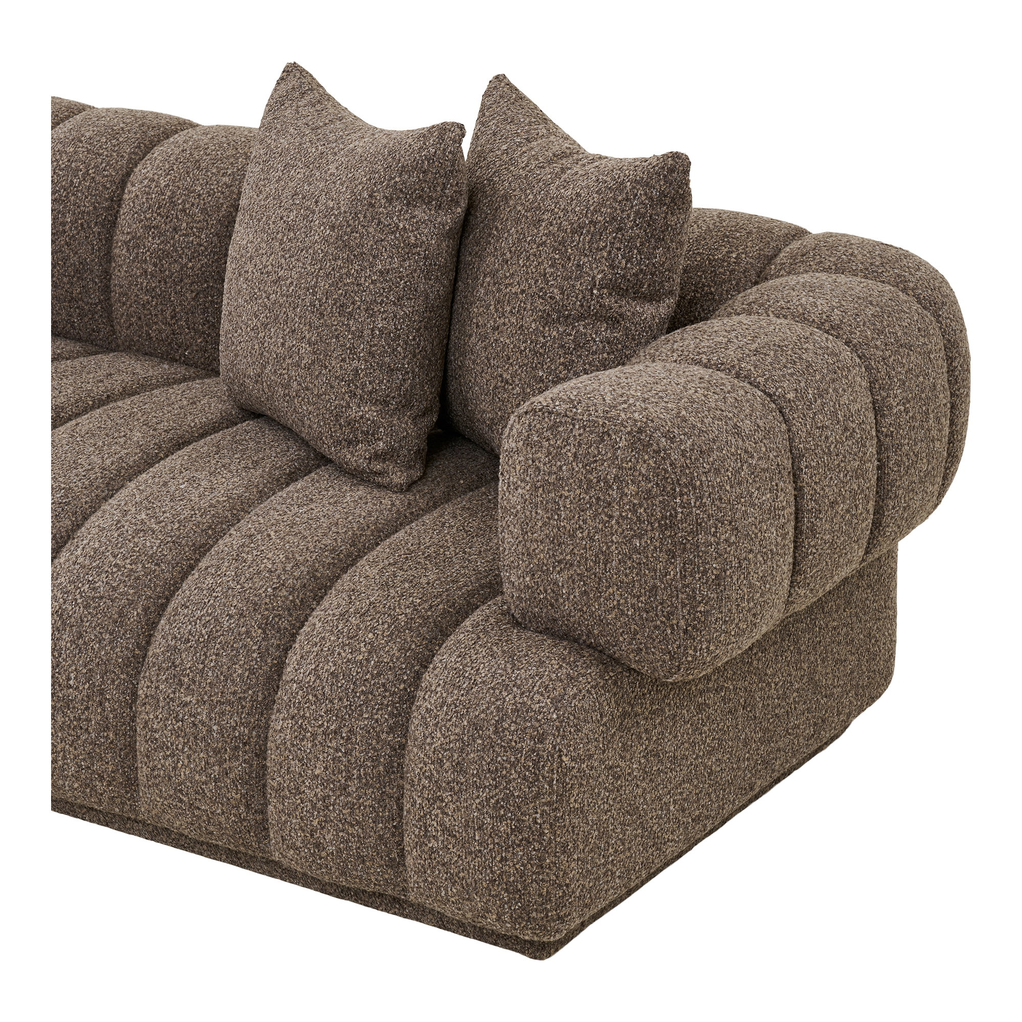 Aurora Loungesofa med 3 puder, venstrevendt, brun, HN1296 - Billede 3
