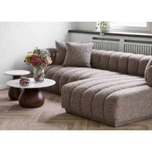 Aurora Loungesofa med 3 puder, højrevendt, brun, HN1296 - Billede 8