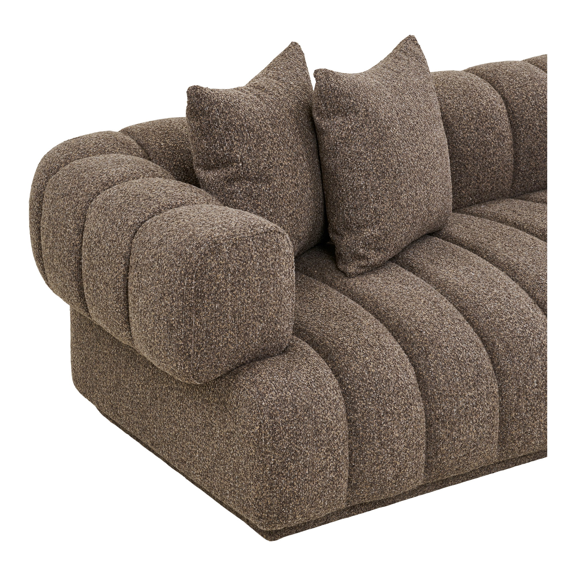Aurora Loungesofa med 3 puder, højrevendt, brun, HN1296 - Billede 3