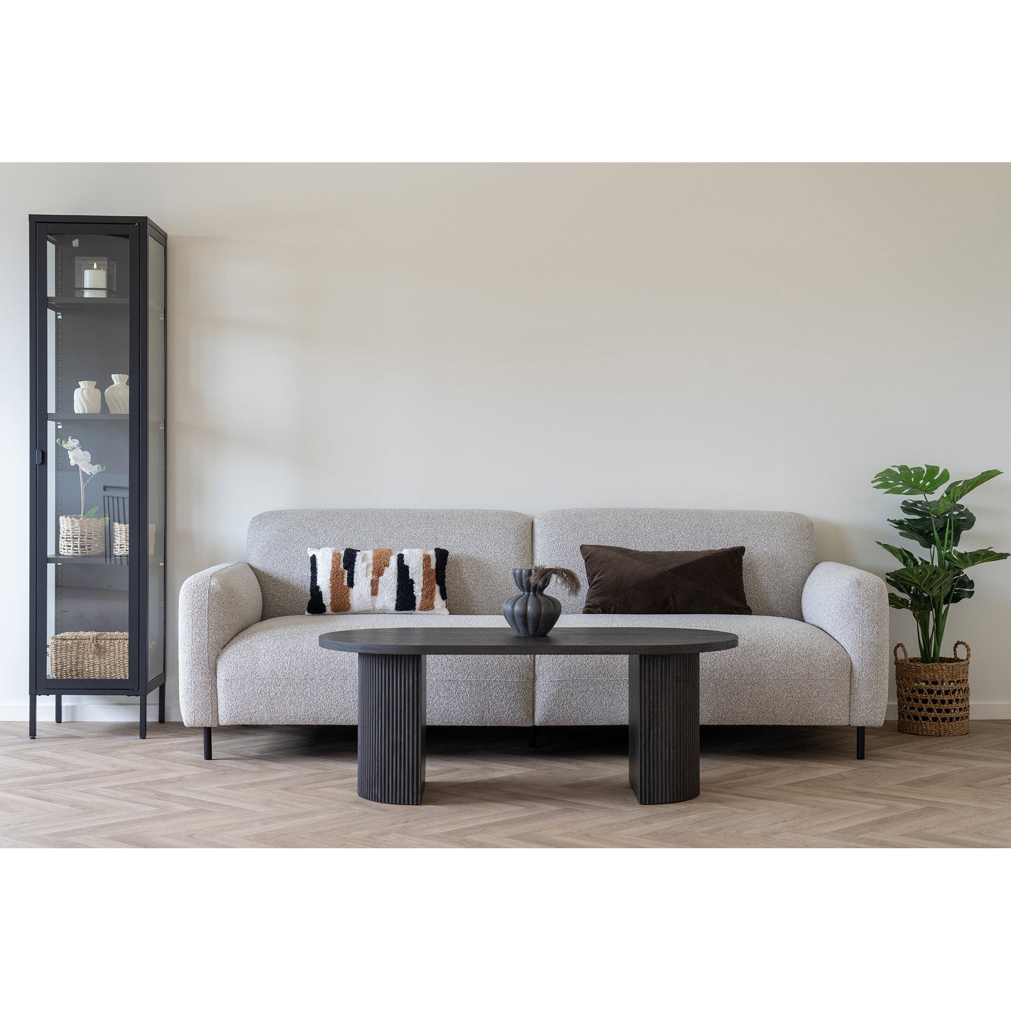 Salvador 3 Personers Sofa, bouclé, lysegrå, HN1253 - Billede 4