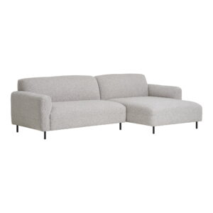 Alternative view of Salvador Loungesofa, højrevendt, bouclé, lysegrå, HN1253