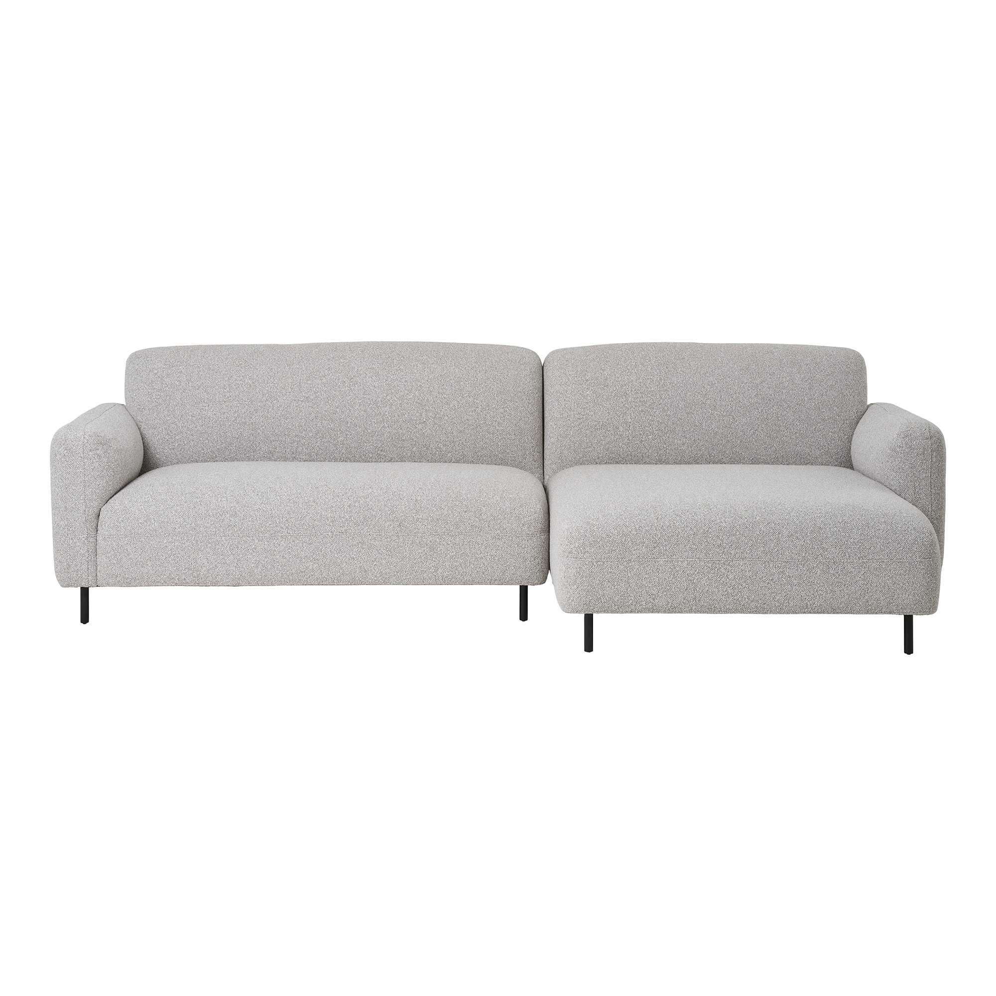 Salvador Loungesofa, højrevendt, bouclé, lysegrå, HN1253