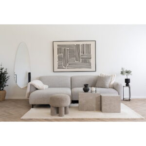 Salvador Loungesofa, venstrevendt, bouclé, lysegrå, HN1253 - Billede 4