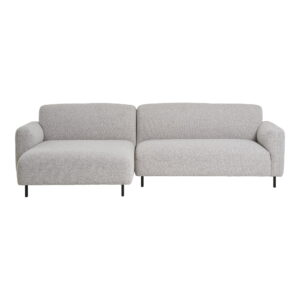 Salvador Loungesofa, venstrevendt, bouclé, lysegrå, HN1253