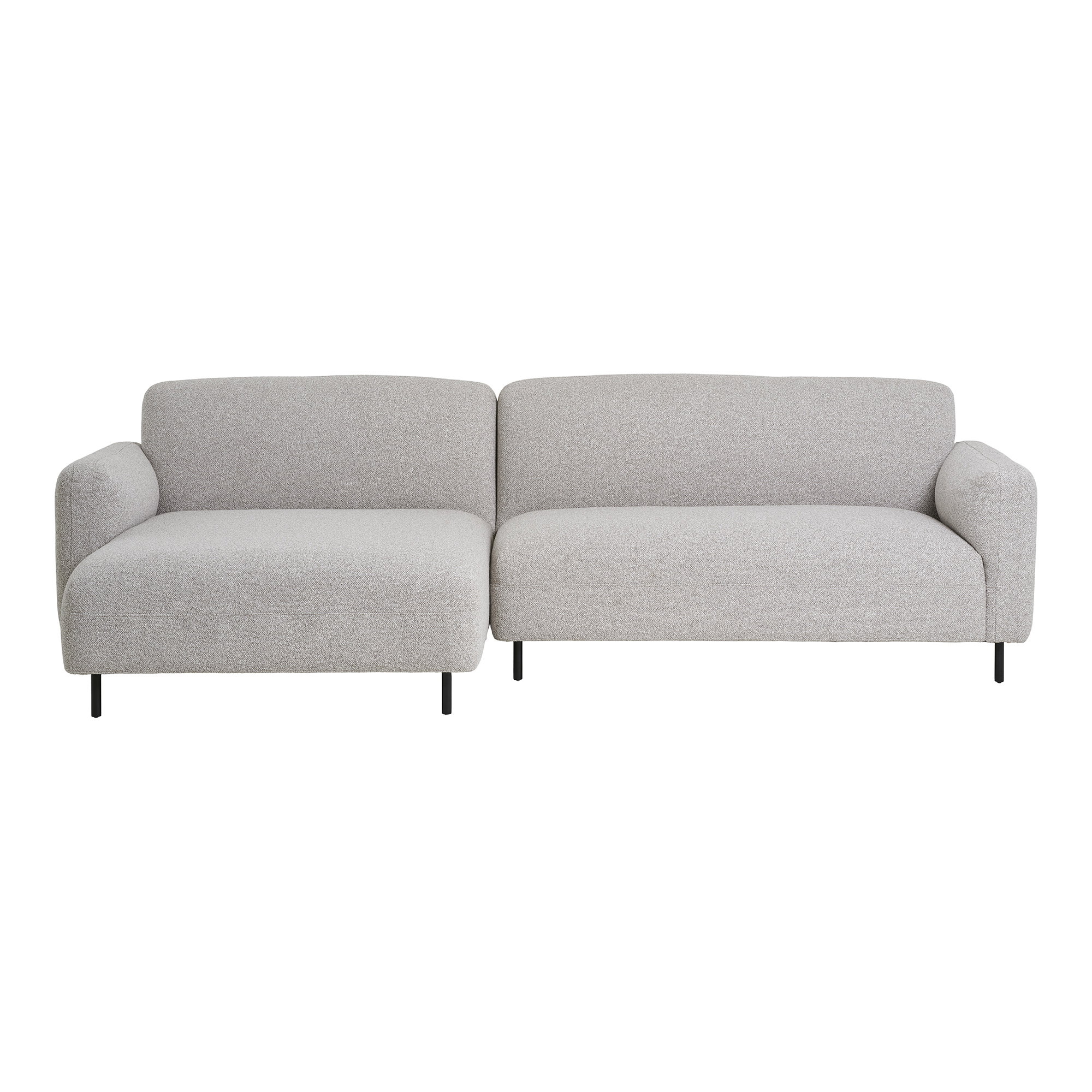 Salvador Loungesofa, venstrevendt, bouclé, lysegrå, HN1253