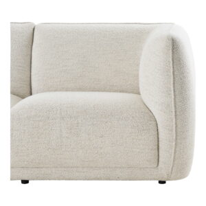 Noor Loungesofa med 2 puder, venstrevendt, off-white, HN1401 - Billede 3