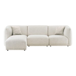 Noor Loungesofa med 2 puder, venstrevendt, off-white, HN1401
