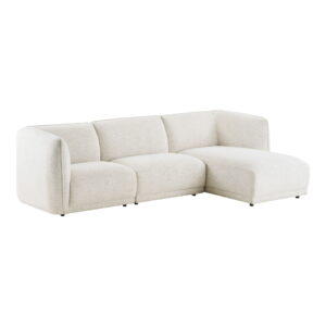 Alternative view of Noor Loungesofa med 2 puder, højrevendt, off-white, HN1401