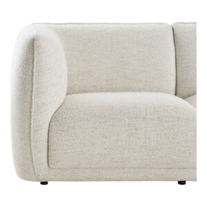 Noor Loungesofa med 2 puder, højrevendt, off-white, HN1401 - Billede 3