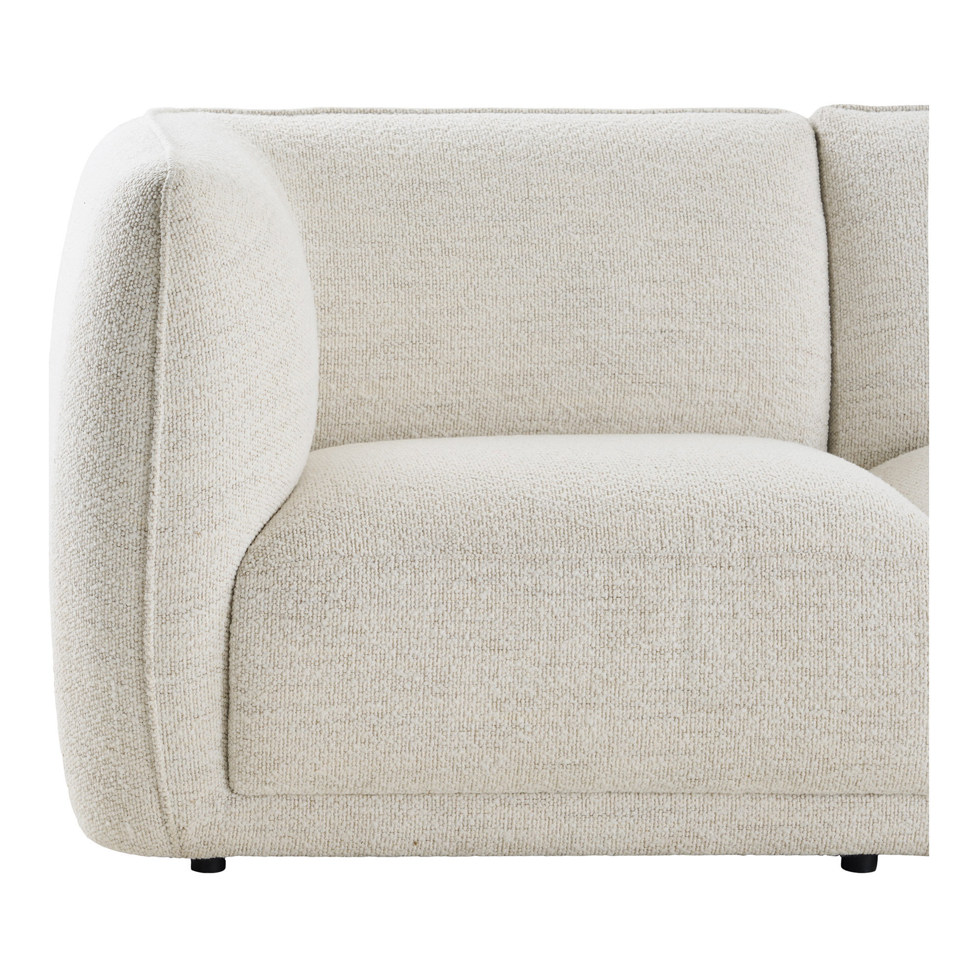 Noor Loungesofa med 2 puder, højrevendt, off-white, HN1401 - Billede 3