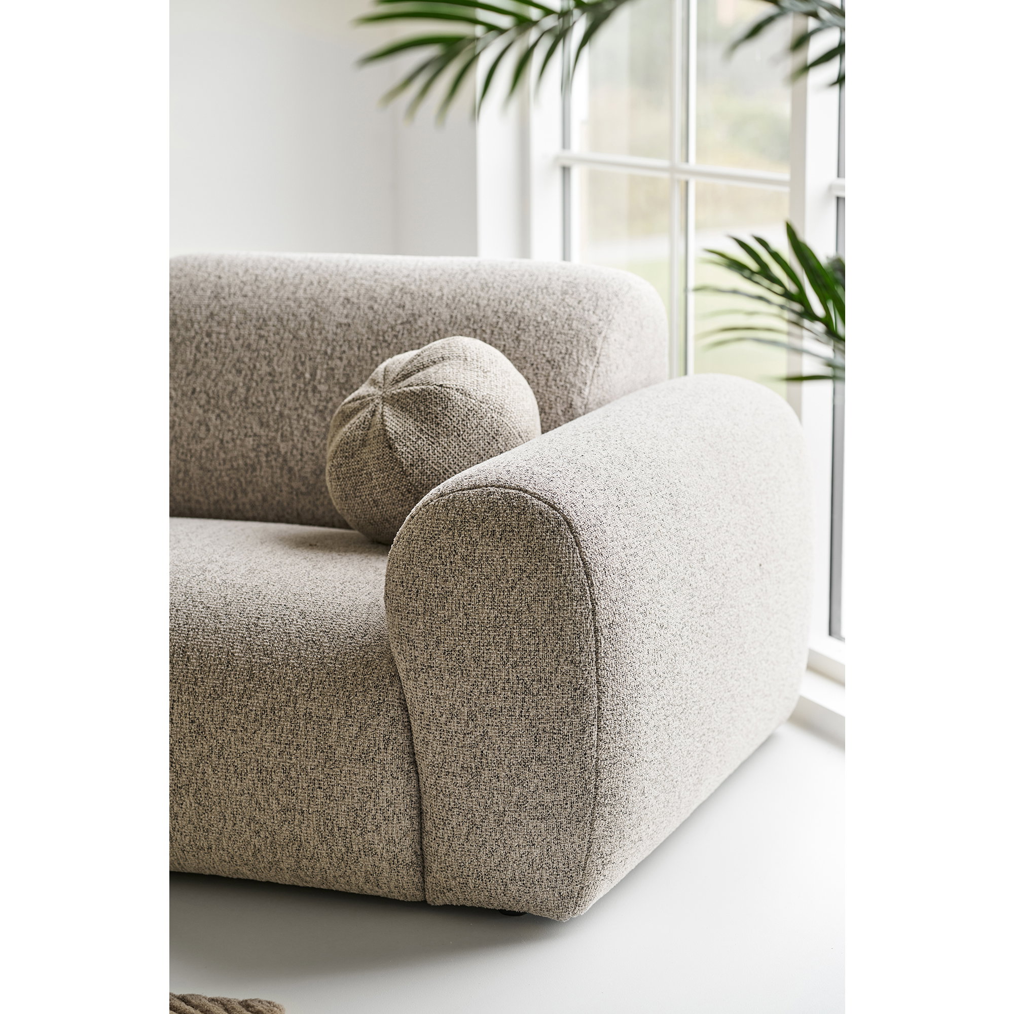 Clyde Loungesofa med to puder, venstrevendt, sten grå, HN1405 - Billede 7
