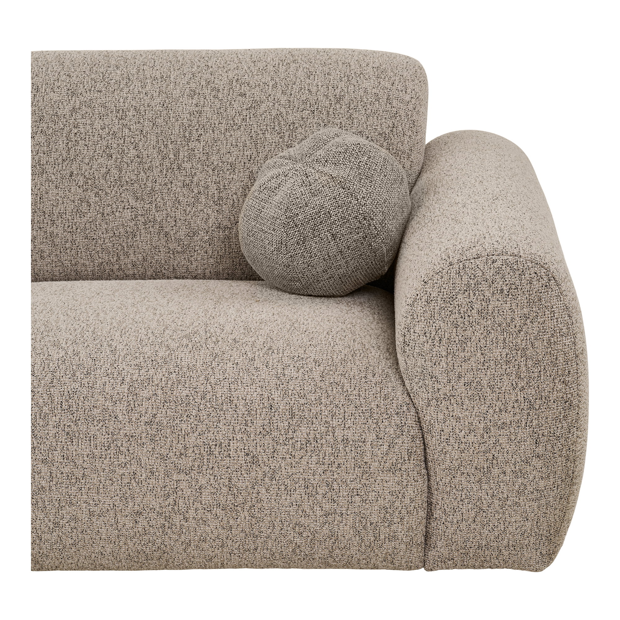 Clyde Loungesofa med to puder, venstrevendt, sten grå, HN1405 - Billede 3