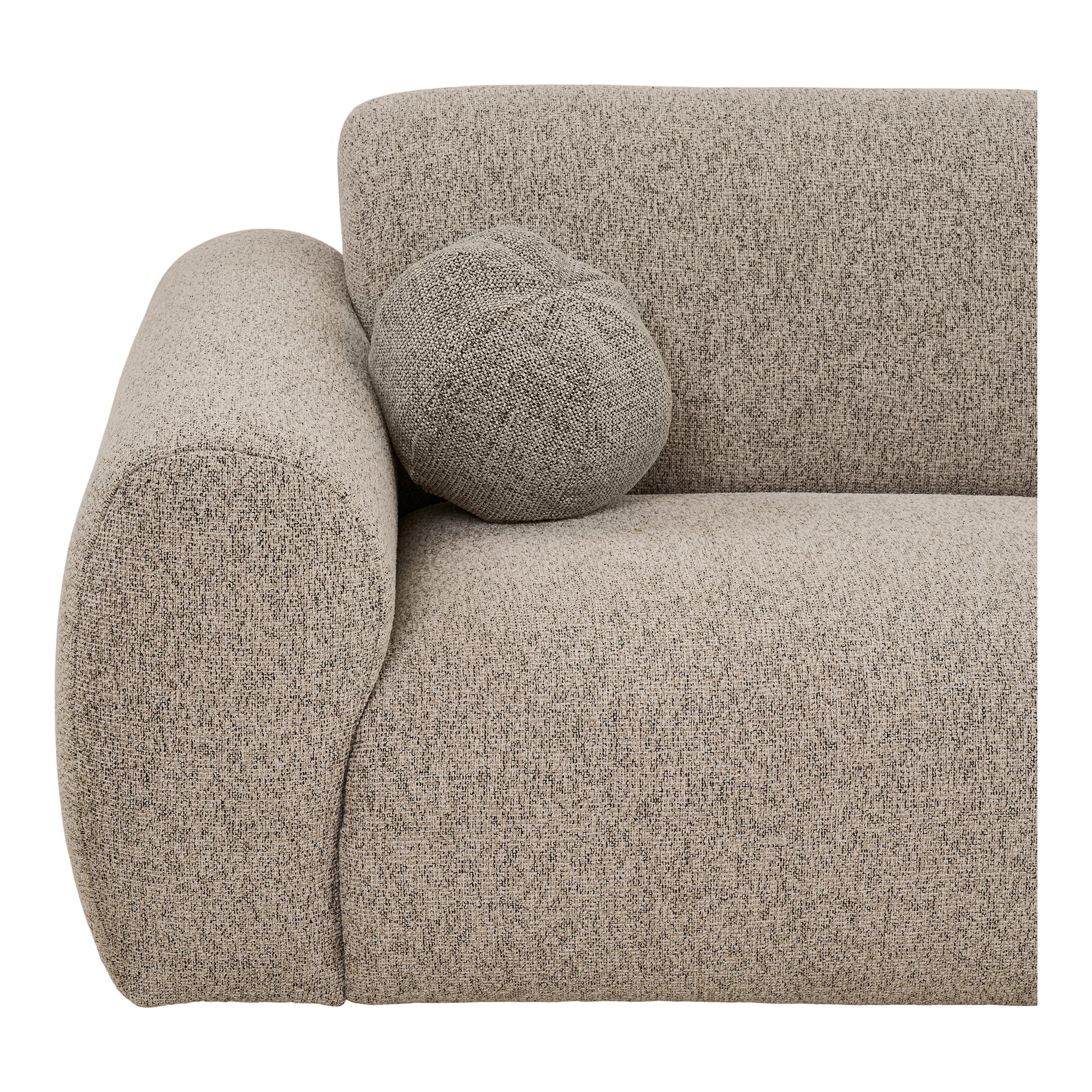 Clyde Loungesofa med to puder, højrevendt, sten grå, HN1405 - Billede 3