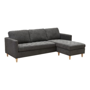 Alternative view of Firenze Sofa, mørkegrå med natur træben, HN1045