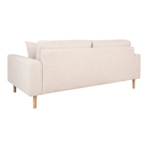 Lido 2,5 Personers Sofa, sand med to puder og natur træben, HN1050 - Billede 3