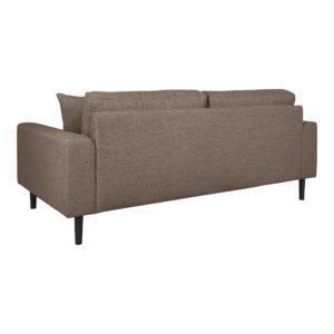 Lido 2,5 Personers Sofa, brun med to puder og sorte træben, HN1055 - Billede 3