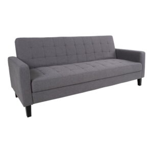 Alternative view of Milton Sovesofa med opbevaring, mørkegrå, sorte ben