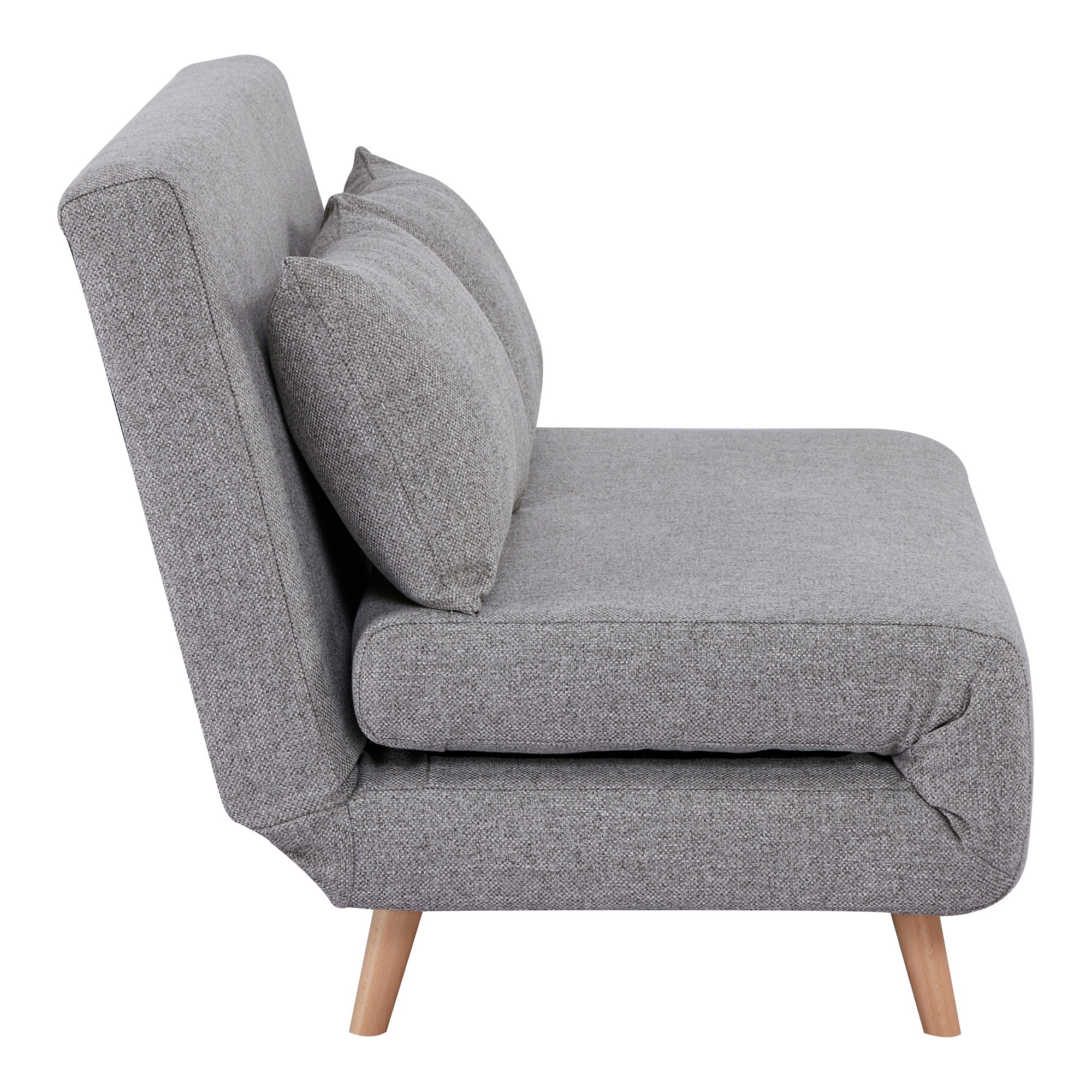 Marlow 2 Personers Sovesofa, grå, natur ben, HN1070 - Billede 2