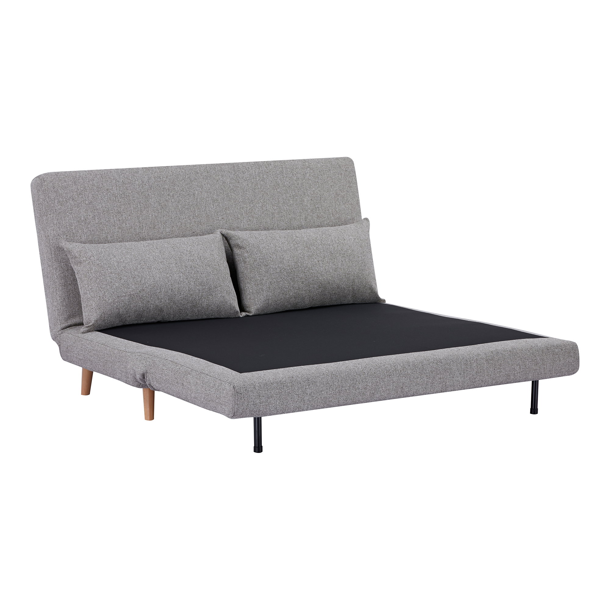 Marlow 2 Personers Sovesofa, grå, natur ben, HN1070 - Billede 3