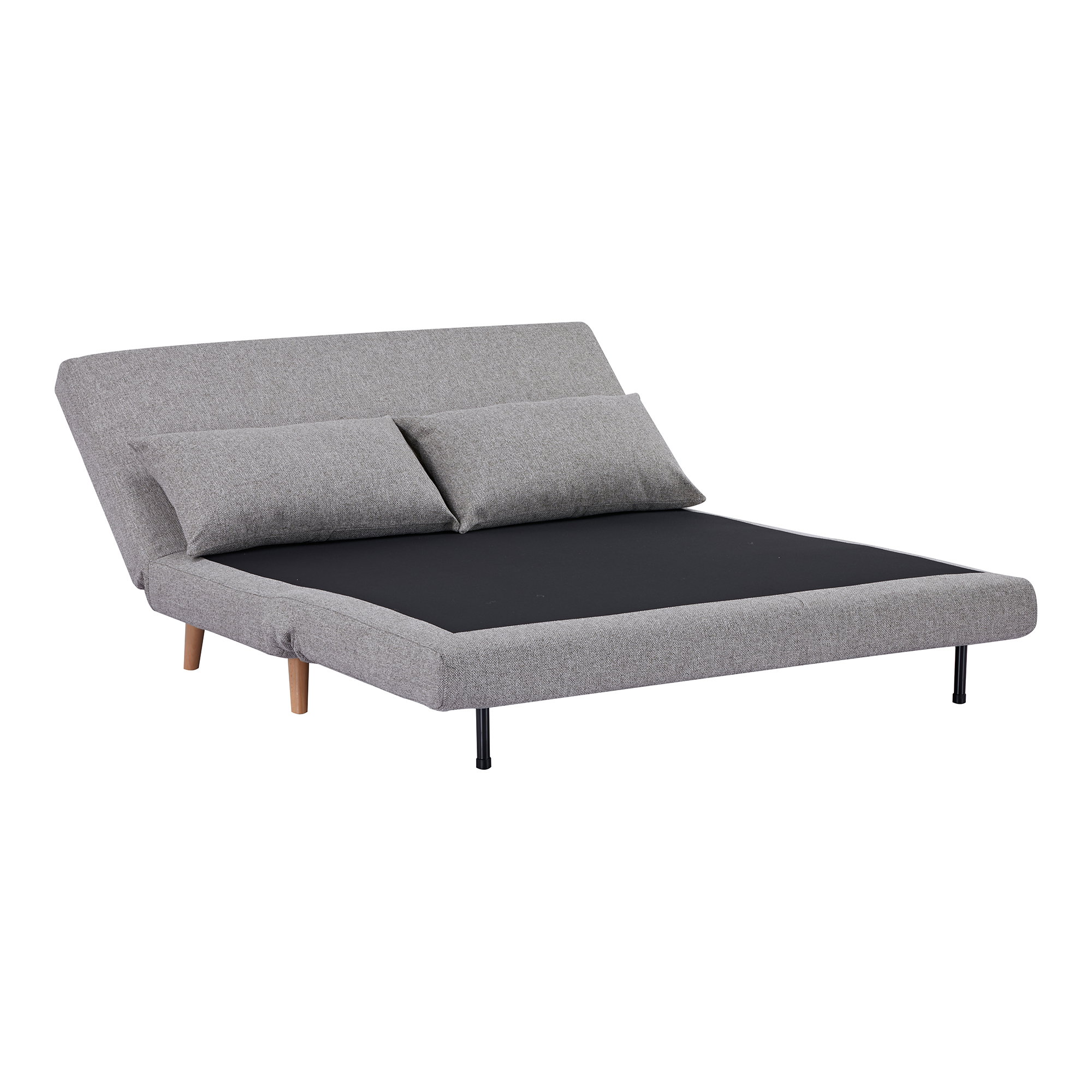 Marlow 2 Personers Sovesofa, grå, natur ben, HN1070 - Billede 4