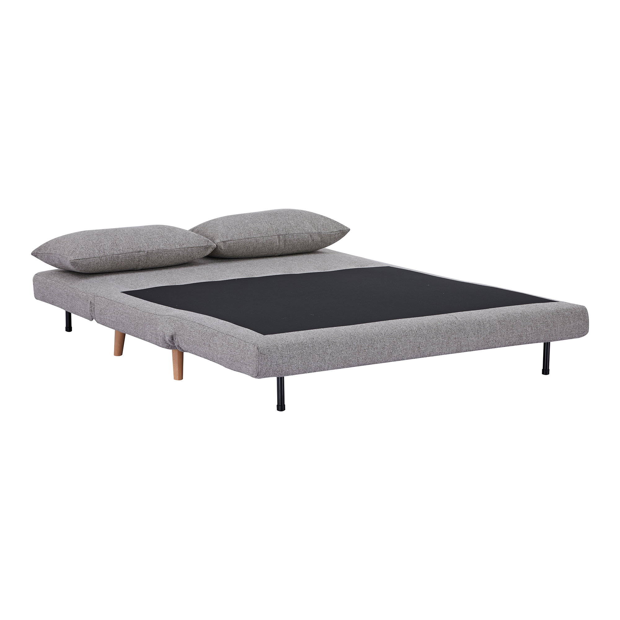 Marlow 2 Personers Sovesofa, grå, natur ben, HN1070 - Billede 5