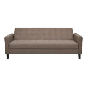 Alternative view of Milton Sovesofa med opbevaring, brun, sorte ben, HN1089