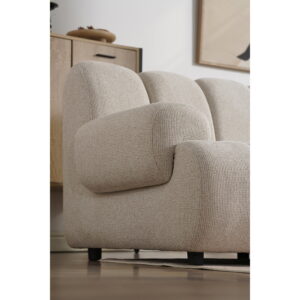 Taza 3,5 personers modulsofa m/puf, sand, højrevendt, HN1422 - Billede 6
