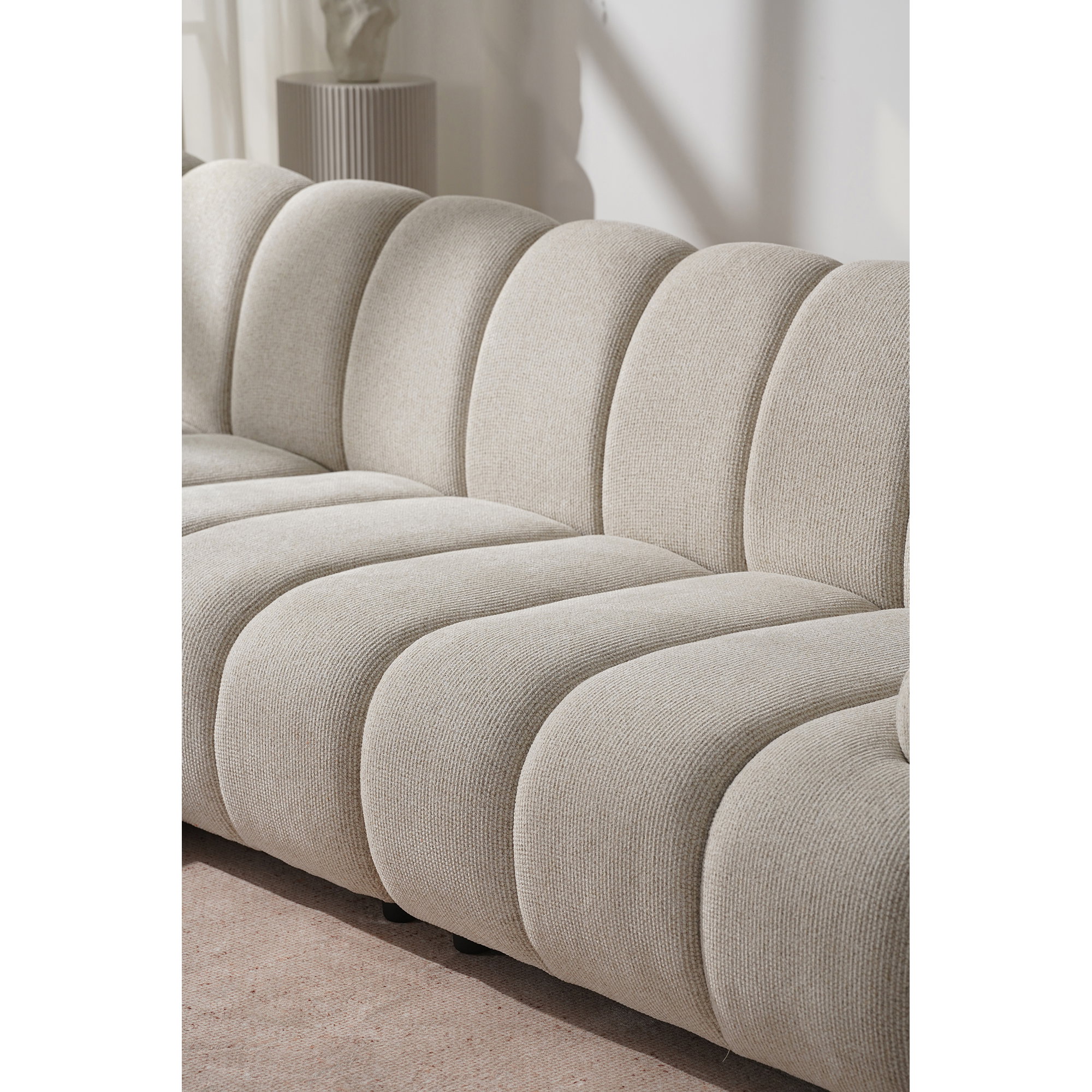 Taza 3,5 personers modulsofa m/puf, sand, venstrevendt, HN1422 - Billede 5