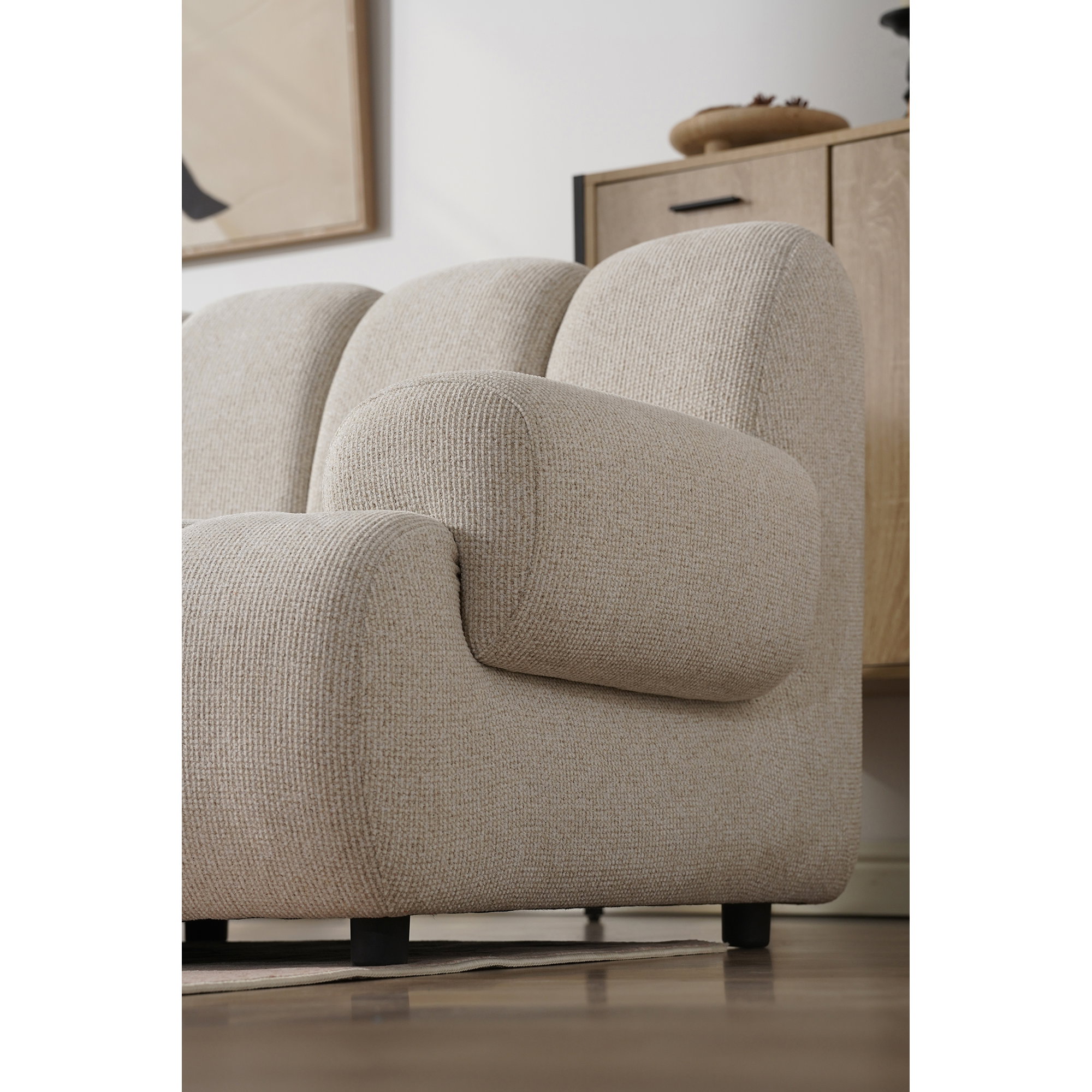 Taza 3,5 personers modulsofa m/puf, sand, venstrevendt, HN1422 - Billede 6