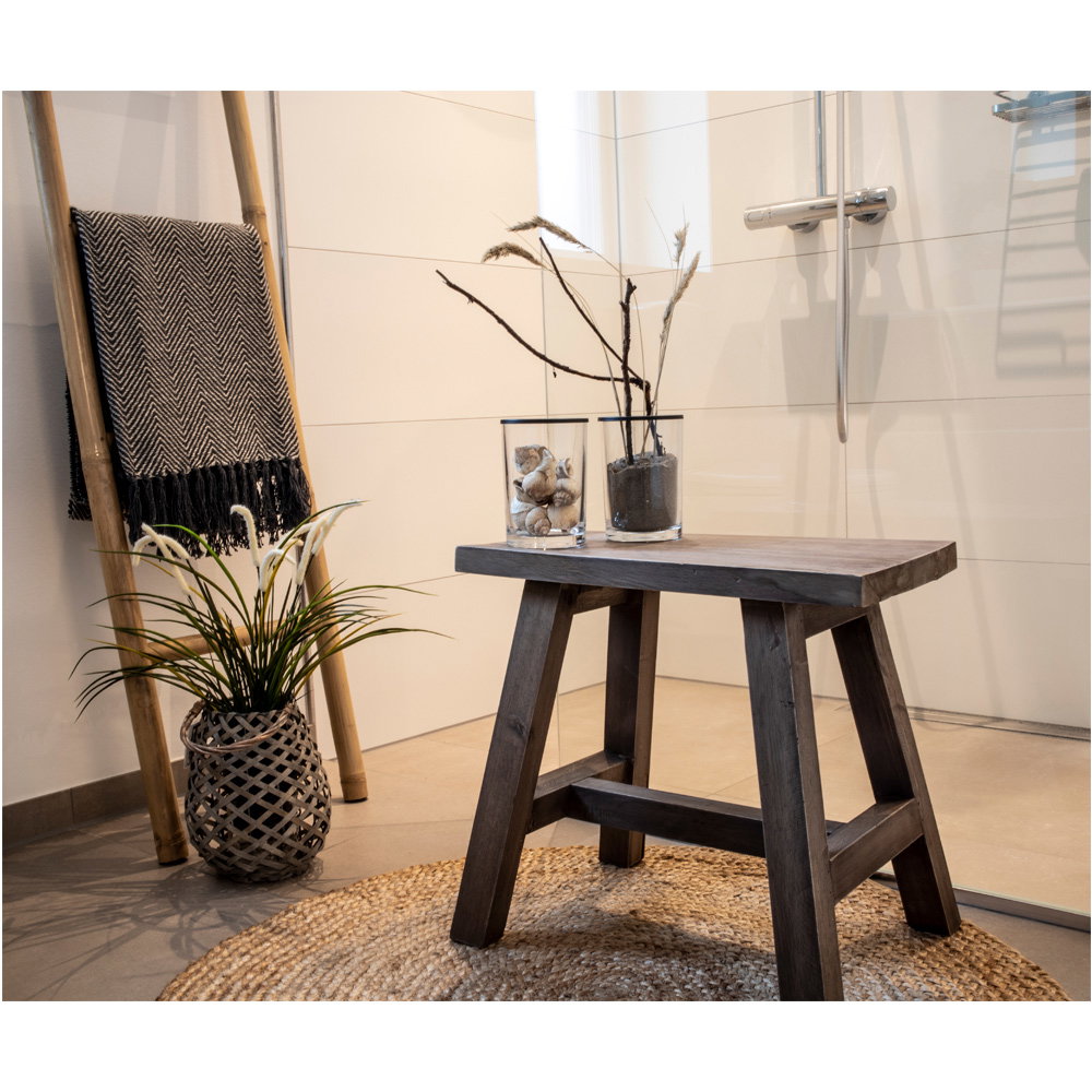 Barcelona Bænk, teak, natur, 50x25x45 cm - Billede 7