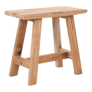 Barcelona Bænk, teak, natur, 50x25x45 cm