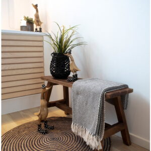 Barcelona Bænk, teak, natur, 90x25x45 cm - Billede 8