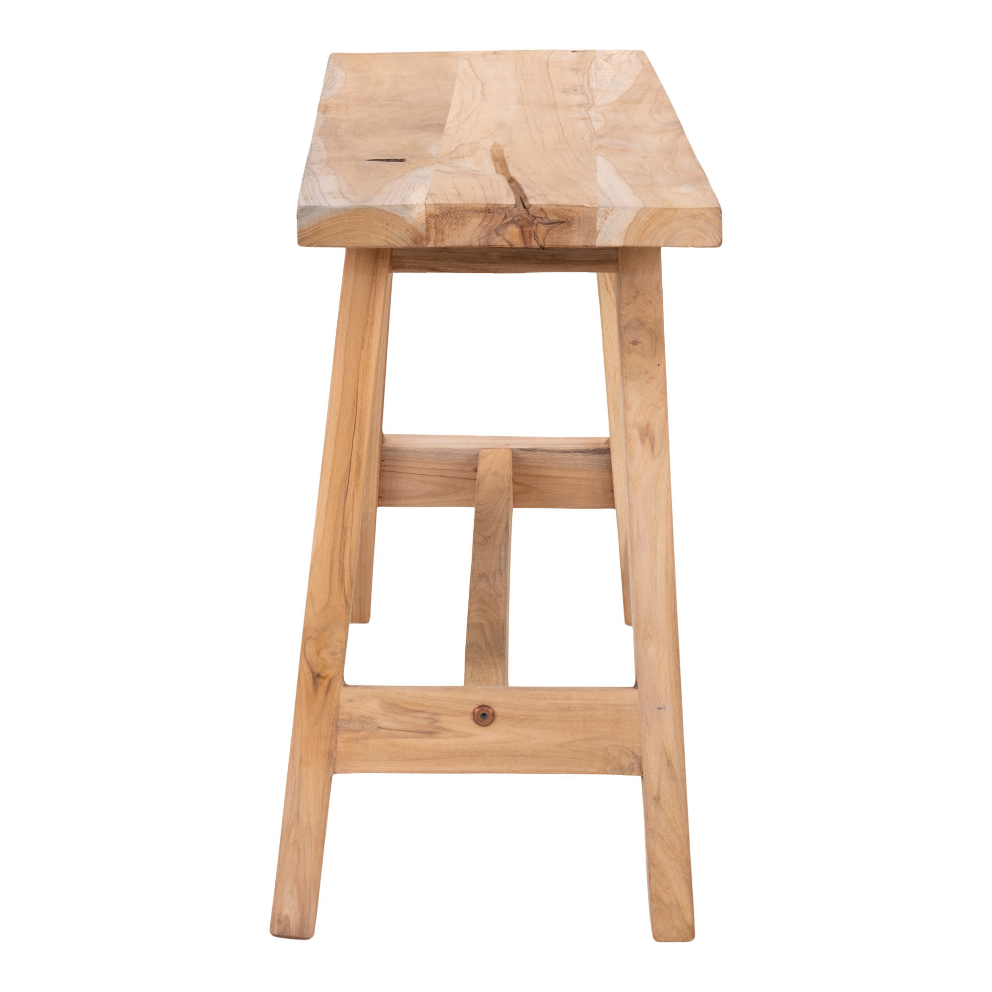 Barcelona Bænk, teak, natur, 90x25x45 cm - Billede 3