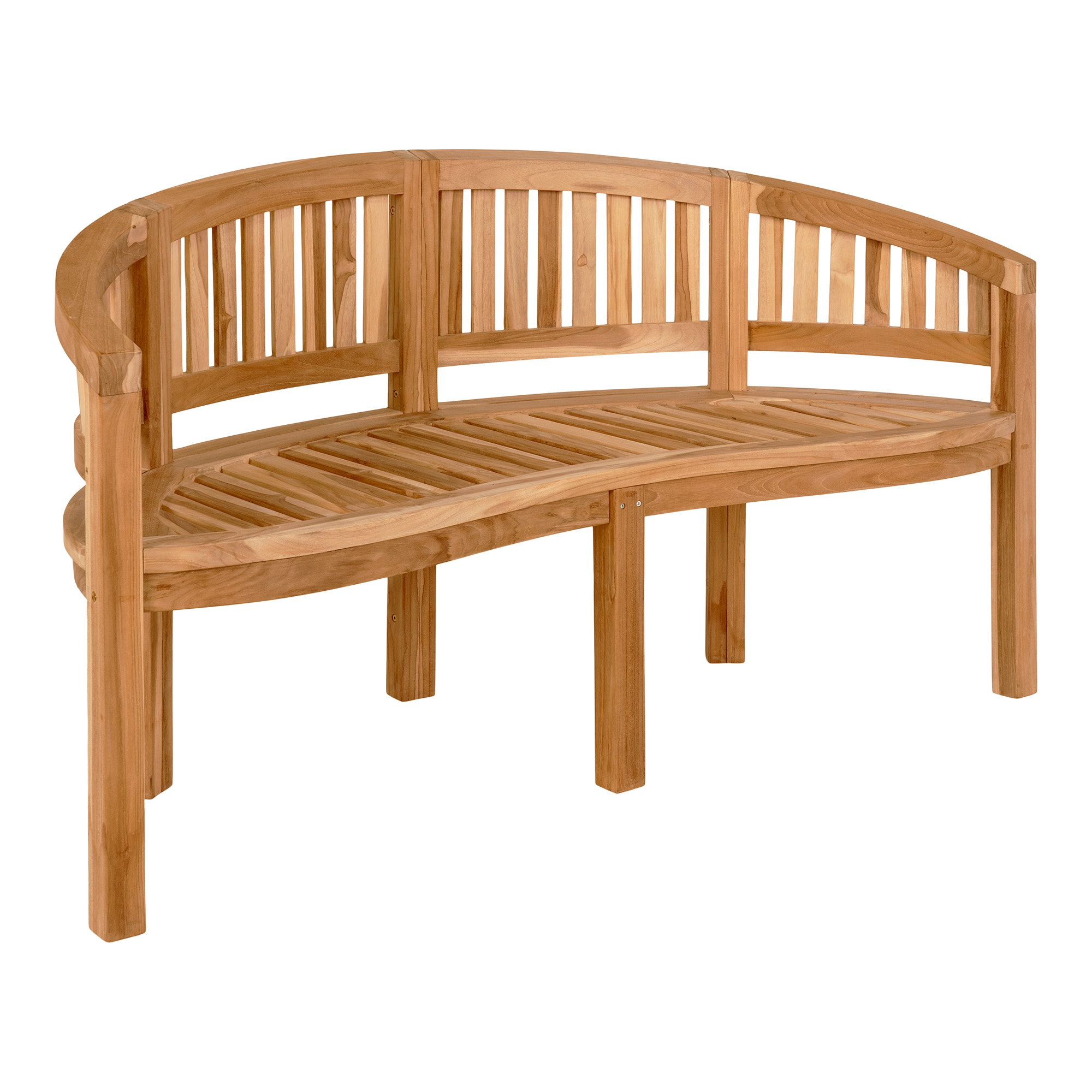 Boca Banan Bænk, teak, natur, 150x60x85 cm - Billede 3