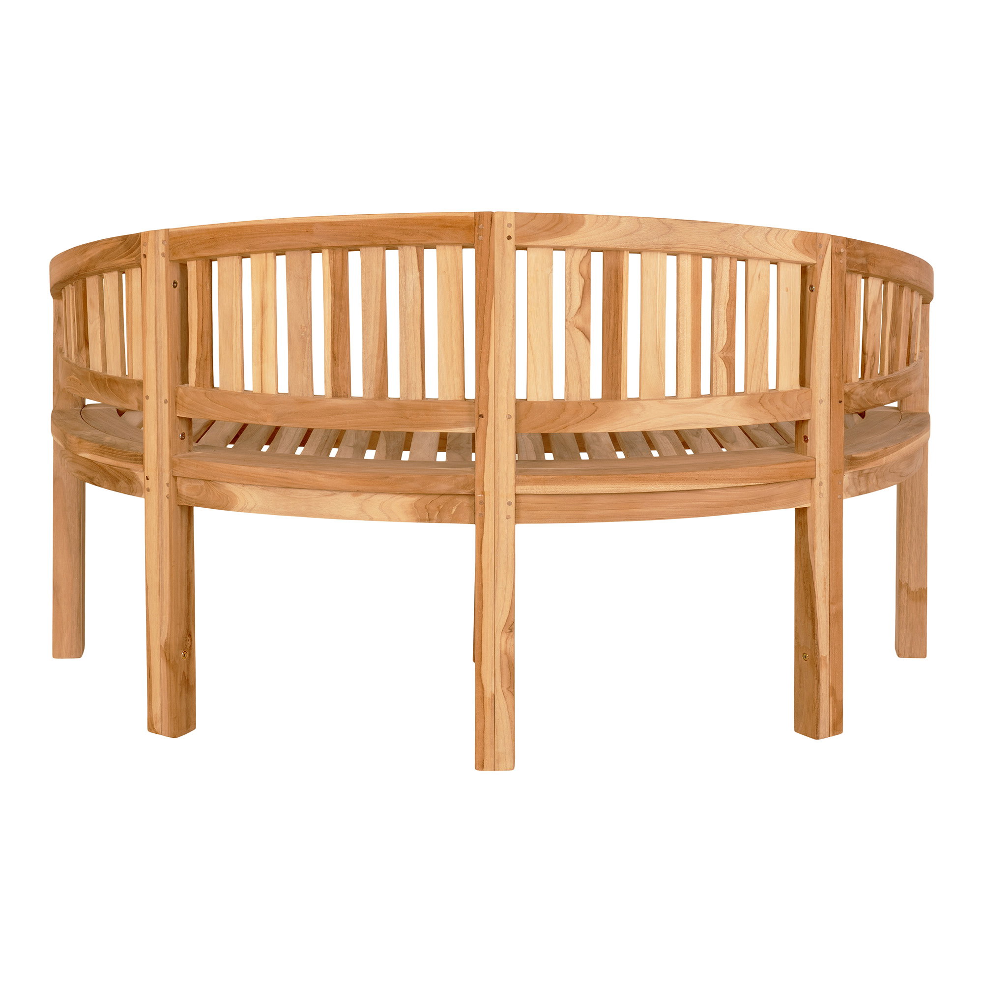 Boca Banan Bænk, teak, natur, 150x60x85 cm - Billede 4