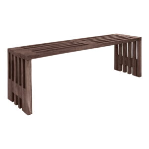 Benidorm Bænk, teak, natur, 140x35x48 cm - Billede 5