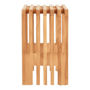 Benidorm Bænk, teak, natur, 90x30x49 cm - Billede 3