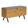 Barco Bænk med opbevaring, egetræslook, 92x33x48 cm