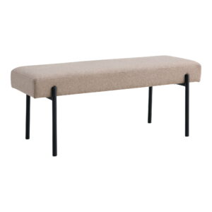 Alternative view of Swindon Bænk, stone, sorte ben, 100x36x42,5 cm, HN1231