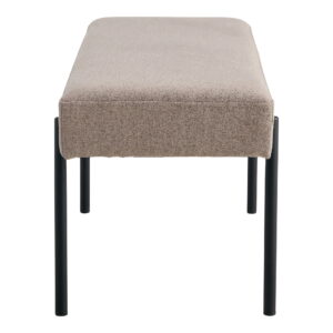Swindon Bænk, stone, sorte ben, 100x36x42,5 cm, HN1231 - Billede 3
