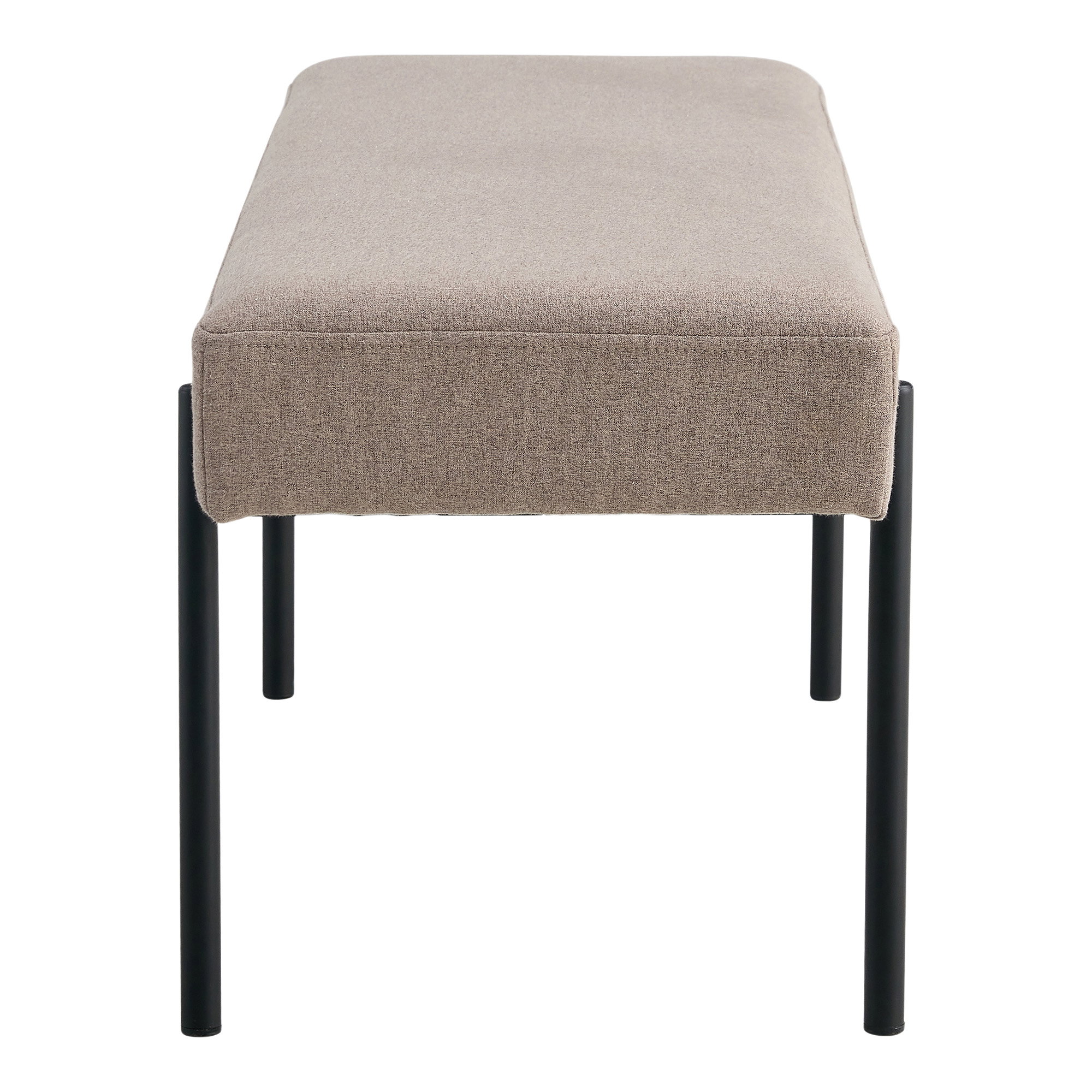 Swindon Bænk, stone, sorte ben, 100x36x42,5 cm, HN1231 - Billede 3