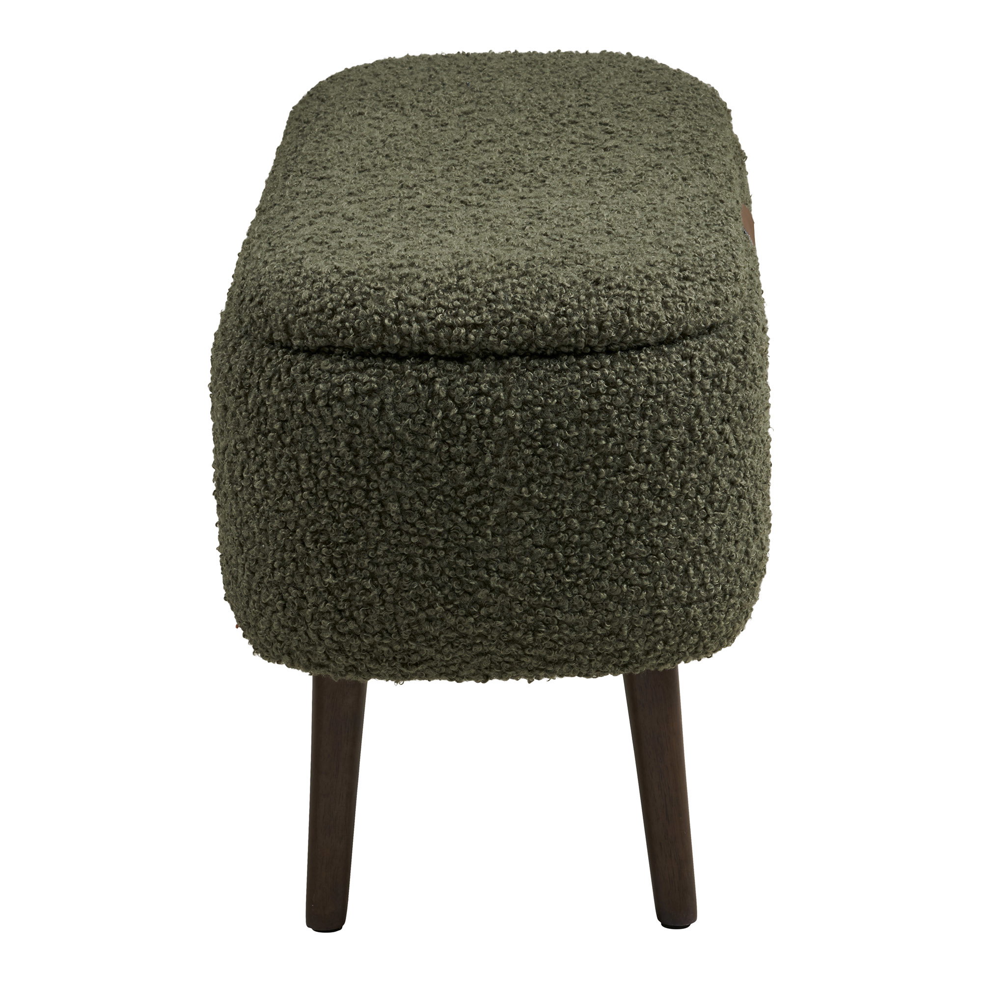 Harlow Bænk med opbevaring, teddy, grøn, 95x37x45 cm, HN1301 - Billede 6