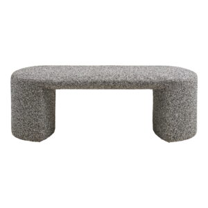 Alternative view of Westport Bænk, bouclé, sort/hvid, 120x45x44 cm, HN1243