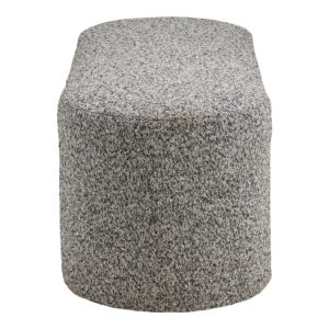 Westport Bænk, bouclé, sort/hvid, 120x45x44 cm, HN1243 - Billede 4