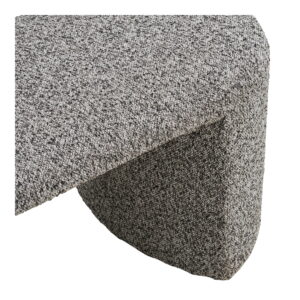 Westport Bænk, bouclé, sort/hvid, 120x45x44 cm, HN1243 - Billede 5