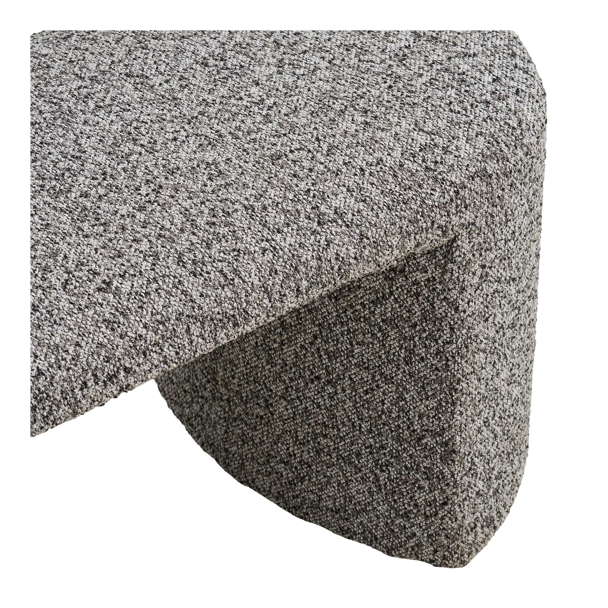 Westport Bænk, bouclé, sort/hvid, 120x45x44 cm, HN1243 - Billede 5