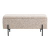 Watford Bænk med opbevaring, bouclé, beige, 95x36,5x43 cm, HN1233